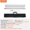image:imageVEVOR Feather Flag Pole Kit 2 Packs Swooper Flag Pole 127 ft Sign Flag Poles for Business Advertising Feather Flags Banner Outdoor with Ground Stakes and A Carrying Bag Flag Not Included163 ft