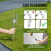 image:imageVEVOR Feather Flag Pole Kit 2 Packs Swooper Flag Pole 127 ft Sign Flag Poles for Business Advertising Feather Flags Banner Outdoor with Ground Stakes and A Carrying Bag Flag Not Included163 ft