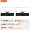 image:imageVEVOR Feather Flag Pole Kit 2 Packs Swooper Flag Pole 127 ft Sign Flag Poles for Business Advertising Feather Flags Banner Outdoor with Ground Stakes and A Carrying Bag Flag Not Included163 ft