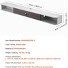 image:imageVEVOR Floating TV Stand 47 Wall Mounted TV Console Modern Floating Entertainment Center Under TV Shelf with Storage Cabinet for Bedroom amp Living Room WhiteWhite