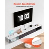 image:imageVEVOR Floating TV Stand 47 Wall Mounted TV Console Modern Floating Entertainment Center Under TV Shelf with Storage Cabinet for Bedroom amp Living Room WhiteWhite