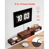 image:imageVEVOR Floating TV Stand 47 Wall Mounted TV Console Modern Floating Entertainment Center Under TV Shelf with Storage Cabinet for Bedroom amp Living Room WhiteRustic Brown