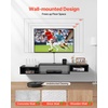 image:imageVEVOR Floating TV Stand 47 Wall Mounted TV Console Modern Floating Entertainment Center Under TV Shelf with Storage Cabinet for Bedroom amp Living Room WhiteBlack