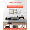 image:imageVEVOR Floating TV Stand 47 Wall Mounted TV Console Modern Floating Entertainment Center Under TV Shelf with Storage Cabinet for Bedroom amp Living Room WhiteBlack
