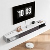 image:imageVEVOR Floating TV Stand 47 Wall Mounted TV Console Modern Floating Entertainment Center Under TV Shelf with Storage Cabinet for Bedroom amp Living Room WhiteWhite