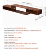image:imageVEVOR Floating TV Stand 47 Wall Mounted TV Console Modern Floating Entertainment Center Under TV Shelf with Storage Cabinet for Bedroom amp Living Room WhiteRustic Brown