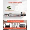image:imageVEVOR Floating TV Stand 47 Wall Mounted TV Console Modern Floating Entertainment Center Under TV Shelf with Storage Cabinet for Bedroom amp Living Room WhiteWhite