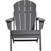 image:imageVEVOR Folding Adirondack Chairs Set of 2 with Cup Holder AllWeather Portable Plastic Fire Pit Chair Outdoor Adirondack Patio Chair with Relaxing Arm Rest Ergonomic for Garden Backyard WhiteGray Plastic Adirondack Chairs Set of 2 With Cup Holder
