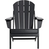 image:imageVEVOR Folding Adirondack Chairs Set of 2 with Cup Holder AllWeather Portable Plastic Fire Pit Chair Outdoor Adirondack Patio Chair with Relaxing Arm Rest Ergonomic for Garden Backyard WhiteBlack Plastic Adirondack Chairs Set of 2 With Cup Holder