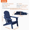 image:imageVEVOR Folding Adirondack Chairs Set of 2 with Cup Holder AllWeather Portable Plastic Fire Pit Chair Outdoor Adirondack Patio Chair with Relaxing Arm Rest Ergonomic for Garden Backyard WhiteNavy Blue Plastic Adirondack Chairs Set of 2 With Cup Holder