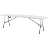image:imageVEVOR Folding Table Heavy Duty Portable FoldinHalf Utility Table Indoor Outdoor Plastic Rectangle Table with Built in Handle for Party Dining Wedding Events Picnic Camping 8 ft White8 ft