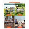 image:imageVEVOR Folding Table Heavy Duty Portable FoldinHalf Utility Table Indoor Outdoor Plastic Rectangle Table with Built in Handle for Party Dining Wedding Events Picnic Camping 8 ft White4 ft