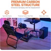 image:imageVEVOR Gaming Racing Wheel Stand Compatible with Logitech G923G920G29 amp Thrustmaster T248P HeavyDuty Adjustable Steering Wheel Stand Cockpit 330 lbs Capacity Compact for Sim RacingPortable Small Base