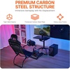 image:imageVEVOR Gaming Racing Wheel Stand Compatible with Logitech G923G920G29 amp Thrustmaster T248P HeavyDuty Adjustable Steering Wheel Stand Cockpit 330 lbs Capacity Compact for Sim RacingPortable Large Base