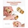 image:imageVEVOR Garden Hose Quick Connect 34 inch Male amp Female 200 PSI Heavy Duty Solid Brass Quick Connector 2 Sets Garden Hose Fitting No Leak Water Hoses Connectors with Gaskets