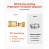 image:imageVEVOR Garden Hose Quick Connect 34 inch Male amp Female 200 PSI Heavy Duty Solid Brass Quick Connector 2 Sets Garden Hose Fitting No Leak Water Hoses Connectors with Gaskets