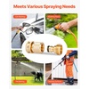 image:imageVEVOR Garden Hose Quick Connect 34 inch Male amp Female 200 PSI Heavy Duty Solid Brass Quick Connector 2 Sets Garden Hose Fitting No Leak Water Hoses Connectors with Gaskets