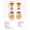 image:imageVEVOR Garden Hose Quick Connect 34 inch Male amp Female 200 PSI Heavy Duty Solid Brass Quick Connector 2 Sets Garden Hose Fitting No Leak Water Hoses Connectors with Gaskets