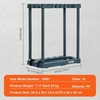 image:imageVEVOR Garden Tool Organizer 10 Slots Yard Tool Tower Rack for Garage Organization and Storage Hold LongHandled ToolRakeBroomShovel PP Garden Tool Stand Holder Organizer for Yard Shed Outdoor