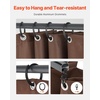 image:imageVEVOR Gazebo Curtains Outdoor Fit 12 x 10 x 67 Gazebos 4Panel Sidewall Gazebo Privacy Curtains with Zippers Outdoor Curtain Replacement for Patio Canopy Only Curtain GrayCoffee