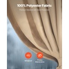 image:imageVEVOR Gazebo Curtains Outdoor Fit 12 x 10 x 67 Gazebos 4Panel Sidewall Gazebo Privacy Curtains with Zippers Outdoor Curtain Replacement for Patio Canopy Only Curtain GrayKhaki