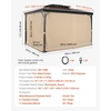 image:imageVEVOR Gazebo Curtains Outdoor Fit 12 x 10 x 67 Gazebos 4Panel Sidewall Gazebo Privacy Curtains with Zippers Outdoor Curtain Replacement for Patio Canopy Only Curtain GrayKhaki