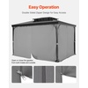 image:imageVEVOR Gazebo Curtains Outdoor Fit 12 x 10 x 67 Gazebos 4Panel Sidewall Gazebo Privacy Curtains with Zippers Outdoor Curtain Replacement for Patio Canopy Only Curtain GrayGray
