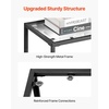 image:imageVEVOR Glass Console Table 394 Inch Entryway Table Modern Rectangle Sofa Table with Tempered Glass Top and Iron Legs Golden Consloe Desk for Living Room Hallway EntrywayBlack