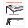 image:imageVEVOR Glass Console Table 394 Inch Entryway Table Modern Rectangle Sofa Table with Tempered Glass Top and Iron Legs Golden Consloe Desk for Living Room Hallway EntrywayBlack