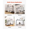image:imageVEVOR Glass Console Table 394 Inch Entryway Table Modern Rectangle Sofa Table with Tempered Glass Top and Iron Legs Golden Consloe Desk for Living Room Hallway EntrywayBlack
