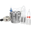 image:imageVEVOR Goat Milking Machine 12 L 304 Stainless Steel Bucket Electric Automatic Pulsation Vacuum Milker Portable Milker with FoodGrade Silicone Cups and Tubes Adjustable Suction for Cows and Sheep12 L