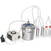 image:imageVEVOR Goat Milking Machine 12 L 304 Stainless Steel Bucket Electric Automatic Pulsation Vacuum Milker Portable Milker with FoodGrade Silicone Cups and Tubes Adjustable Suction for Cows and Sheep6 L