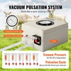 image:imageVEVOR Goat Milking Machine 12 L 304 Stainless Steel Bucket Electric Automatic Pulsation Vacuum Milker Portable Milker with FoodGrade Silicone Cups and Tubes Adjustable Suction for Cows and Sheep6 L