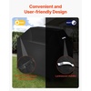 image:imageVEVOR Grill Cover 66 inch BBQ Covers for Outdoor Grills Waterproof Fade Resistant Weather Resistant Heavy Duty 600D Polyester Easy OnOff with Secure Buckles Black58inch