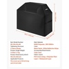 image:imageVEVOR Grill Cover 66 inch BBQ Covers for Outdoor Grills Waterproof Fade Resistant Weather Resistant Heavy Duty 600D Polyester Easy OnOff with Secure Buckles Black58inch