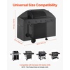 image:imageVEVOR Grill Cover 66 inch BBQ Covers for Outdoor Grills Waterproof Fade Resistant Weather Resistant Heavy Duty 600D Polyester Easy OnOff with Secure Buckles Black63inch