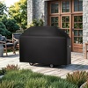 image:imageVEVOR Grill Cover 66 inch BBQ Covers for Outdoor Grills Waterproof Fade Resistant Weather Resistant Heavy Duty 600D Polyester Easy OnOff with Secure Buckles Black63inch