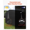 image:imageVEVOR Grill Cover 66 inch BBQ Covers for Outdoor Grills Waterproof Fade Resistant Weather Resistant Heavy Duty 600D Polyester Easy OnOff with Secure Buckles Black63inch