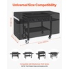 image:imageVEVOR Grill Cover 66 inch BBQ Covers for Outdoor Grills Waterproof Fade Resistant Weather Resistant Heavy Duty 600D Polyester Easy OnOff with Secure Buckles Black66inch