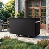 image:imageVEVOR Grill Cover 66 inch BBQ Covers for Outdoor Grills Waterproof Fade Resistant Weather Resistant Heavy Duty 600D Polyester Easy OnOff with Secure Buckles Black59inch