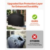 image:imageVEVOR Grill Cover 66 inch BBQ Covers for Outdoor Grills Waterproof Fade Resistant Weather Resistant Heavy Duty 600D Polyester Easy OnOff with Secure Buckles Black63inch