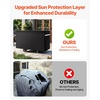 image:imageVEVOR Grill Cover 66 inch BBQ Covers for Outdoor Grills Waterproof Fade Resistant Weather Resistant Heavy Duty 600D Polyester Easy OnOff with Secure Buckles Black59inch