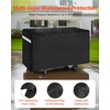 image:imageVEVOR Grill Cover 66 inch BBQ Covers for Outdoor Grills Waterproof Fade Resistant Weather Resistant Heavy Duty 600D Polyester Easy OnOff with Secure Buckles Black66inch