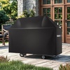 image:imageVEVOR Grill Cover 66 inch BBQ Covers for Outdoor Grills Waterproof Fade Resistant Weather Resistant Heavy Duty 600D Polyester Easy OnOff with Secure Buckles Black48inch