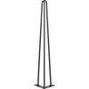 image:imageVEVOR Hairpin Table Legs 18 Black Set of 4 Desk Legs 880lbs Total Load Capacity Hairpin Desk Legs 3 Rods for Bench Desk Dining End Table Chairs Carbon Steel DIY Heavy Duty Furniture Legs28 Inch