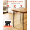image:imageVEVOR Hairpin Table Legs 18 Black Set of 4 Desk Legs 880lbs Total Load Capacity Hairpin Desk Legs 3 Rods for Bench Desk Dining End Table Chairs Carbon Steel DIY Heavy Duty Furniture Legs34 Inch