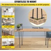 image:imageVEVOR Hairpin Table Legs 18 Black Set of 4 Desk Legs 880lbs Total Load Capacity Hairpin Desk Legs 3 Rods for Bench Desk Dining End Table Chairs Carbon Steel DIY Heavy Duty Furniture Legs16 Inch