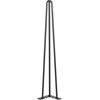 image:imageVEVOR Hairpin Table Legs 18 Black Set of 4 Desk Legs 880lbs Total Load Capacity Hairpin Desk Legs 3 Rods for Bench Desk Dining End Table Chairs Carbon Steel DIY Heavy Duty Furniture Legs24 Inch