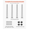 image:imageVEVOR Hairpin Table Legs 18 Black Set of 4 Desk Legs 880lbs Total Load Capacity Hairpin Desk Legs 3 Rods for Bench Desk Dining End Table Chairs Carbon Steel DIY Heavy Duty Furniture Legs34 Inch