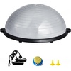 image:imageVEVOR Half Exercise Ball Trainer 2326 inch Balance Ball Trainer 1500lbs Capacity Stability Ball Yoga Ball with Resistance Bands amp Foot Pump Strength Fitness Ball for Home Gym Full Body Workout23 Ripple Gray